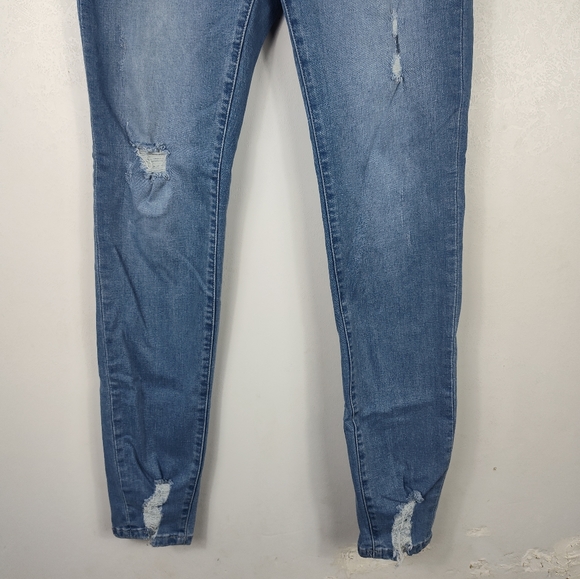 Kancan Light Blue Skinny Jeans Button Fly 13/30 - Picture 4 of 11